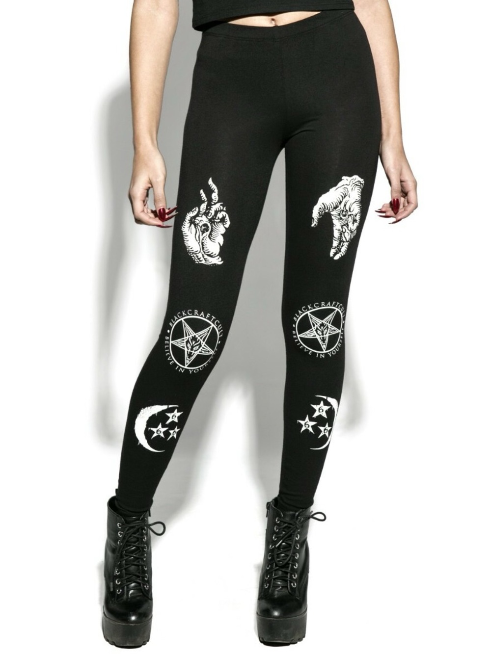 Blackcraft Cult severed hands leggings XL